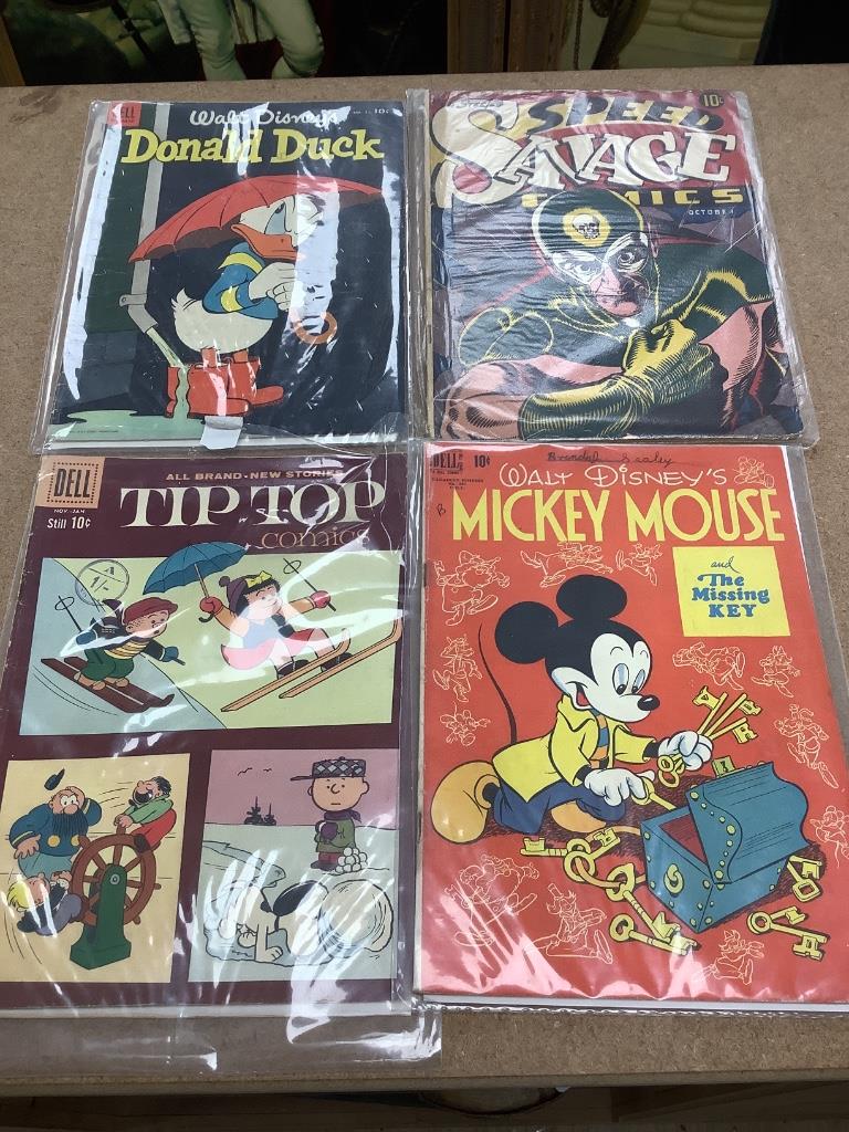 A collection of mixed Marvel and other comic books